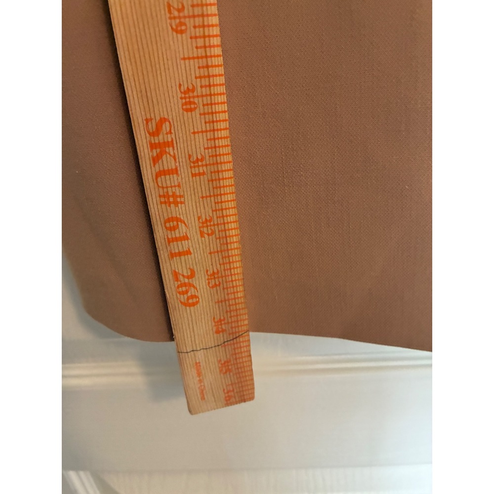 Cynthia Steffe Faux Wrap Dress Women Size 8 Tan Long Sleeve Office Old Money - Picture 8 of 10